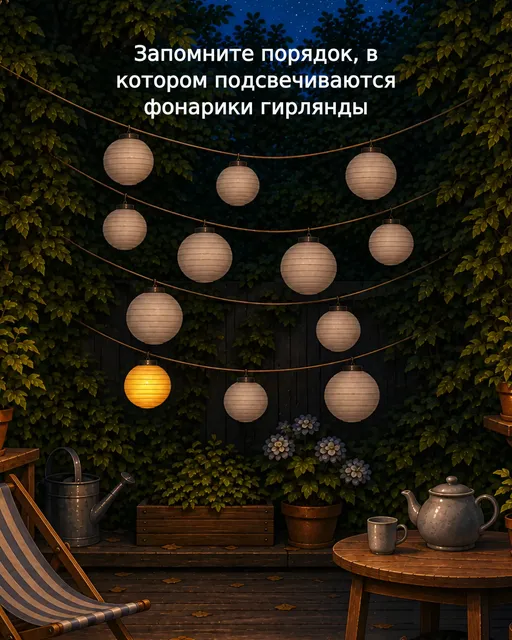 Фонарики-гирлянда