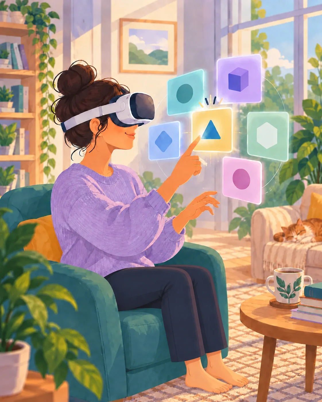 Упражнение в VR-шлеме